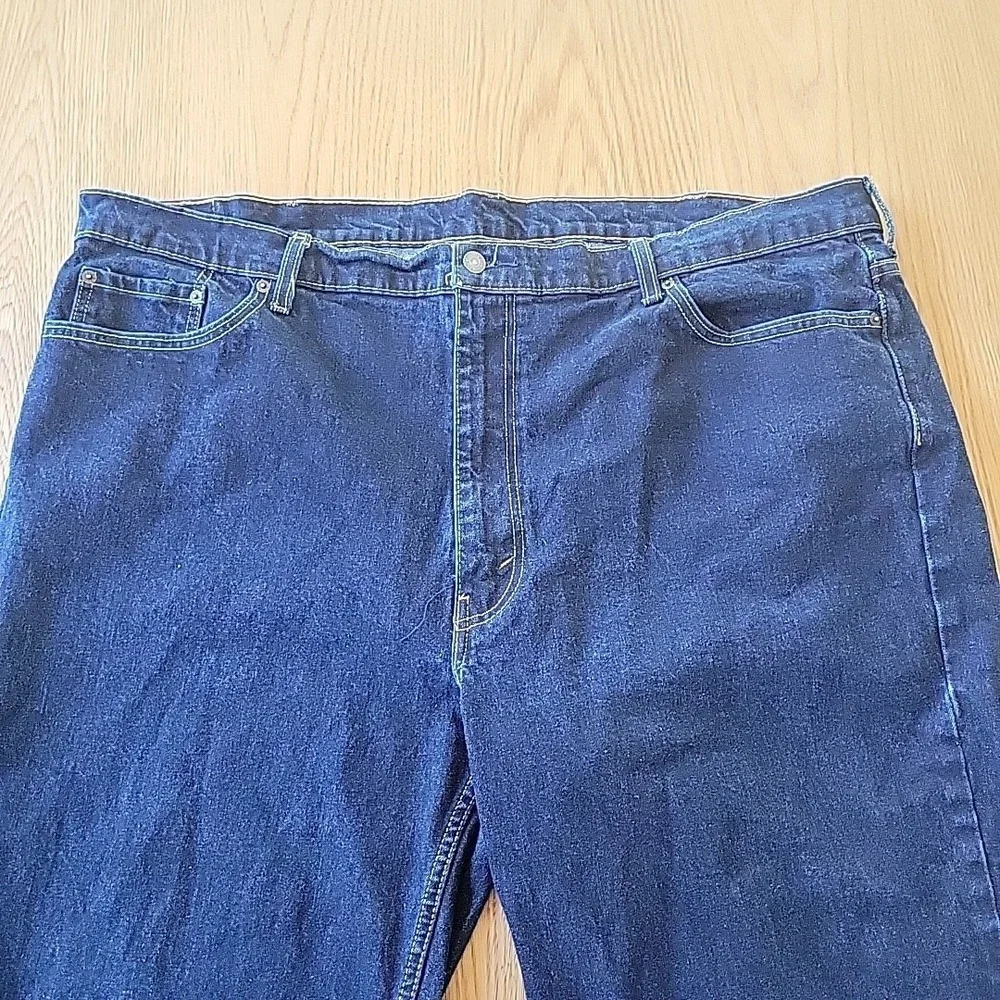 Levi's 550 Jeans Mens 48x34 Relaxed Fit‎ Straight Leg Casual Dark Wash Classic
